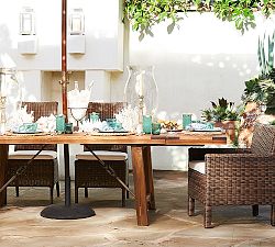 Benchwright Outdoor 74&quot; Extending Rectangular Dining Table