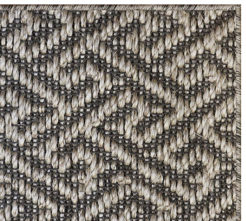 Custom Geometric Sisal Rug