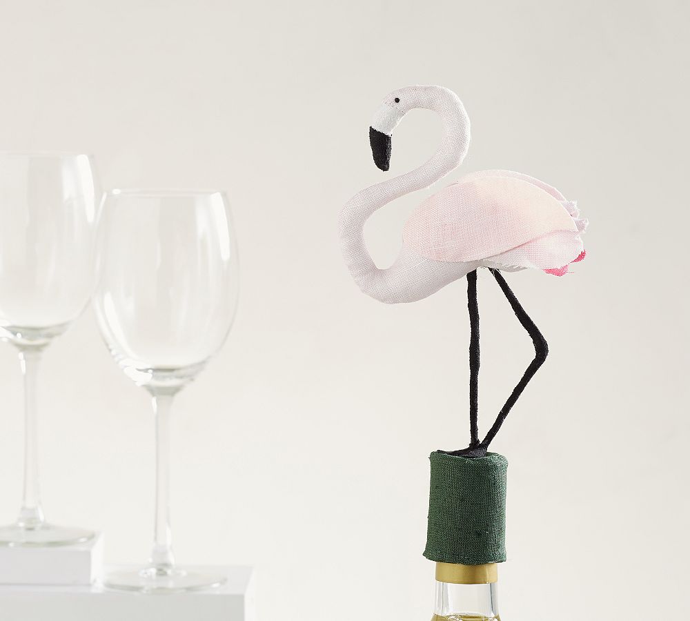 Flamingo Wine Topper