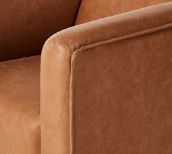Frankie Leather Swivel Chair