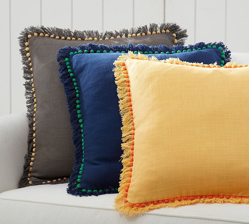 Bauble Fringe Pillow Cover