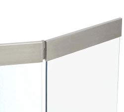 Modern Glass Tri-Panel Firescreen