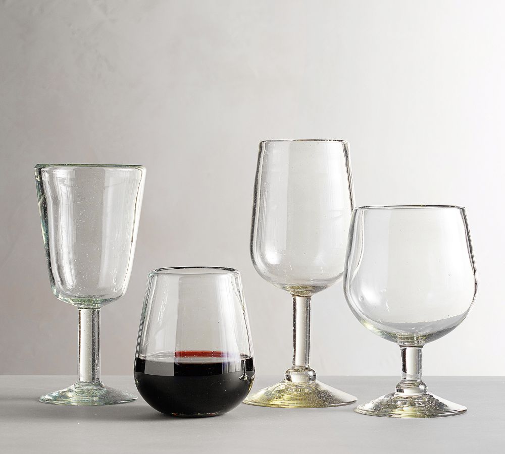 Open Box: Santino Handcrafted Recycled Wine Glasses