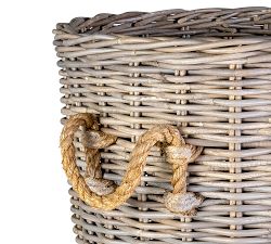 Theron Graywash Woven Baskets