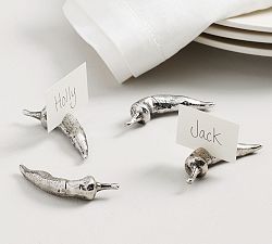 Chili Pepper Place Card Holders, Set of 4