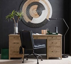 Gia Leather Desk Accessories Collection - Green