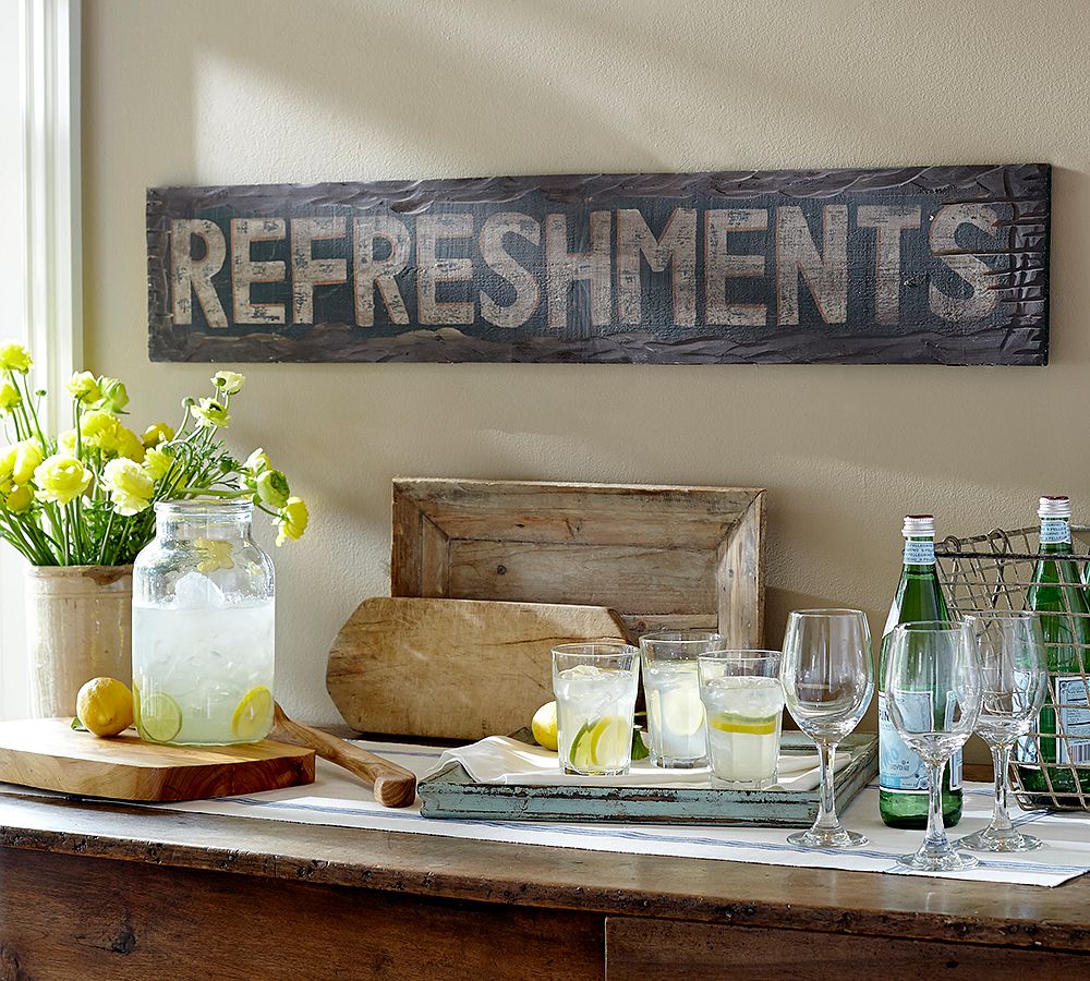 Refreshments Sign