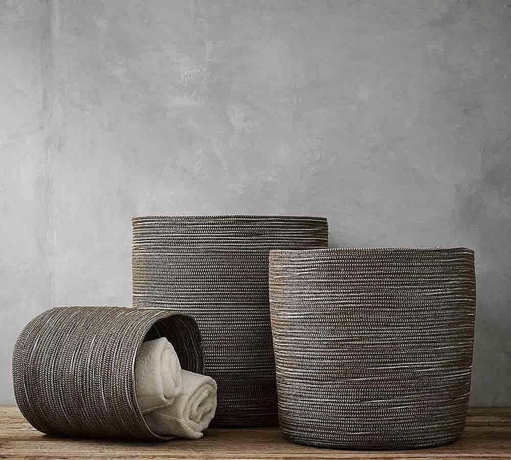 Kiel Rope Weave Baskets - Brown
