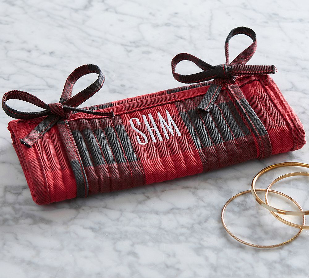 Buffalo Check Jewelry Roll