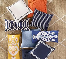 Fringe Striped Pillow Cover