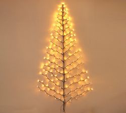 Lit LED Tree Shaped Wall Decor