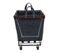 Medium Rectangle Canvas Laundry Basket with Wheels