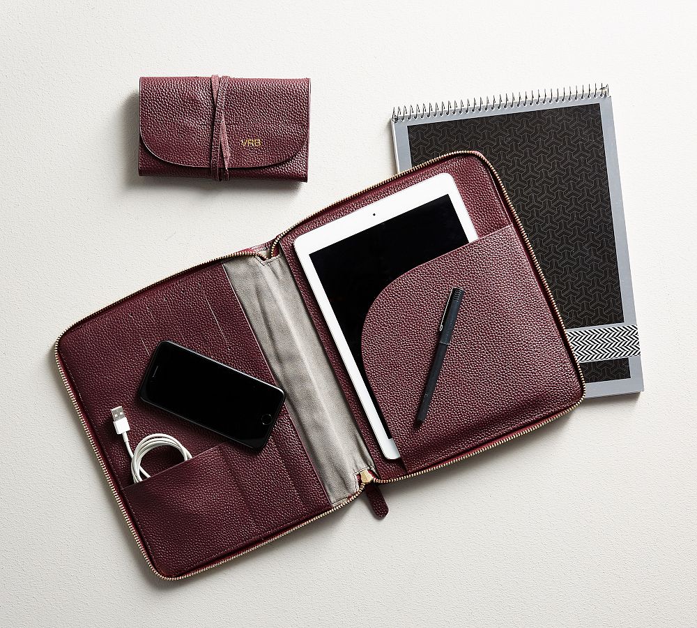 Personalized Reese Tech Portfolio Collection - Merlot