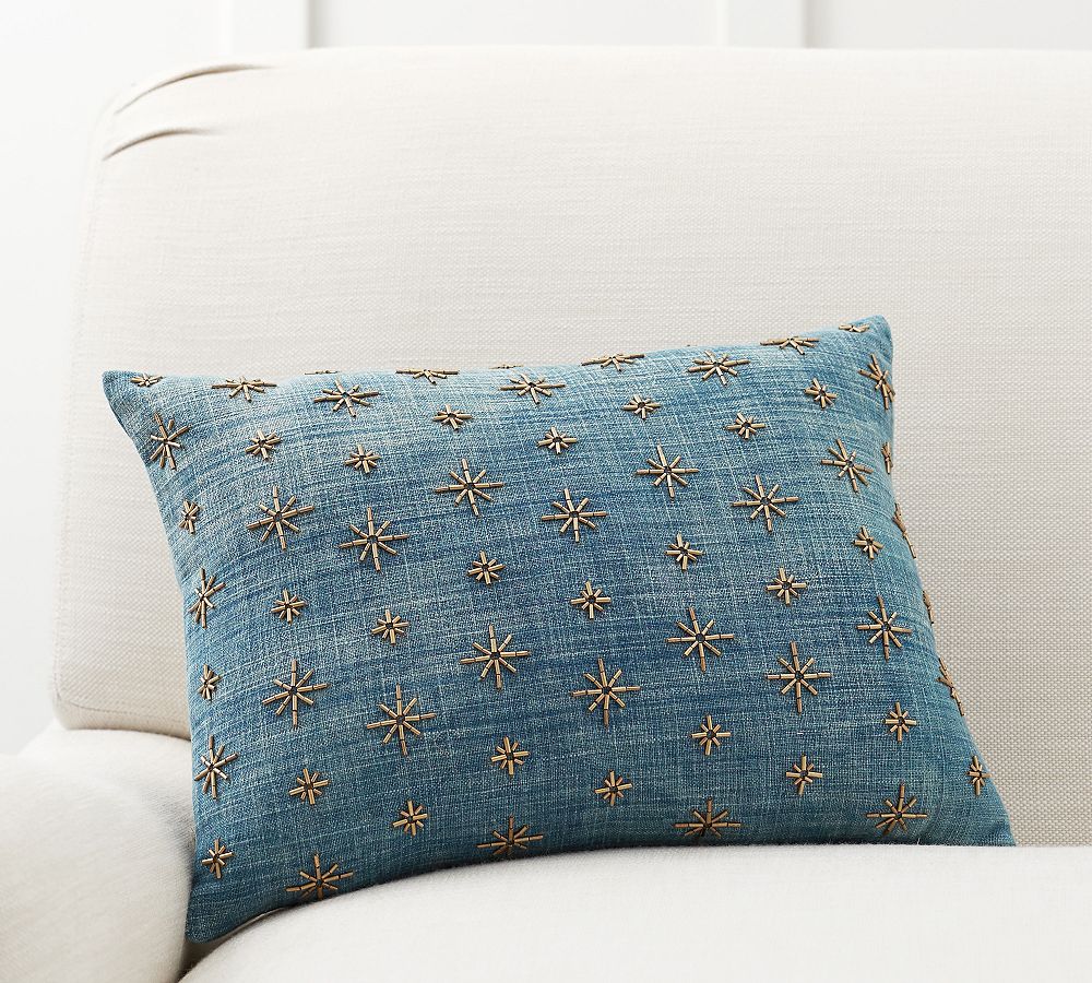 The Emily &amp; Meritt Beaded Star Pillow