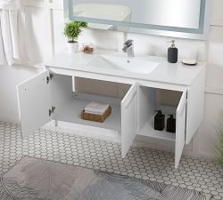 Luc 40-48&quot; Single Sink Floating Vanity with Doors