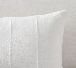 Mudcloth Flax Lumbar Pillow Cover
