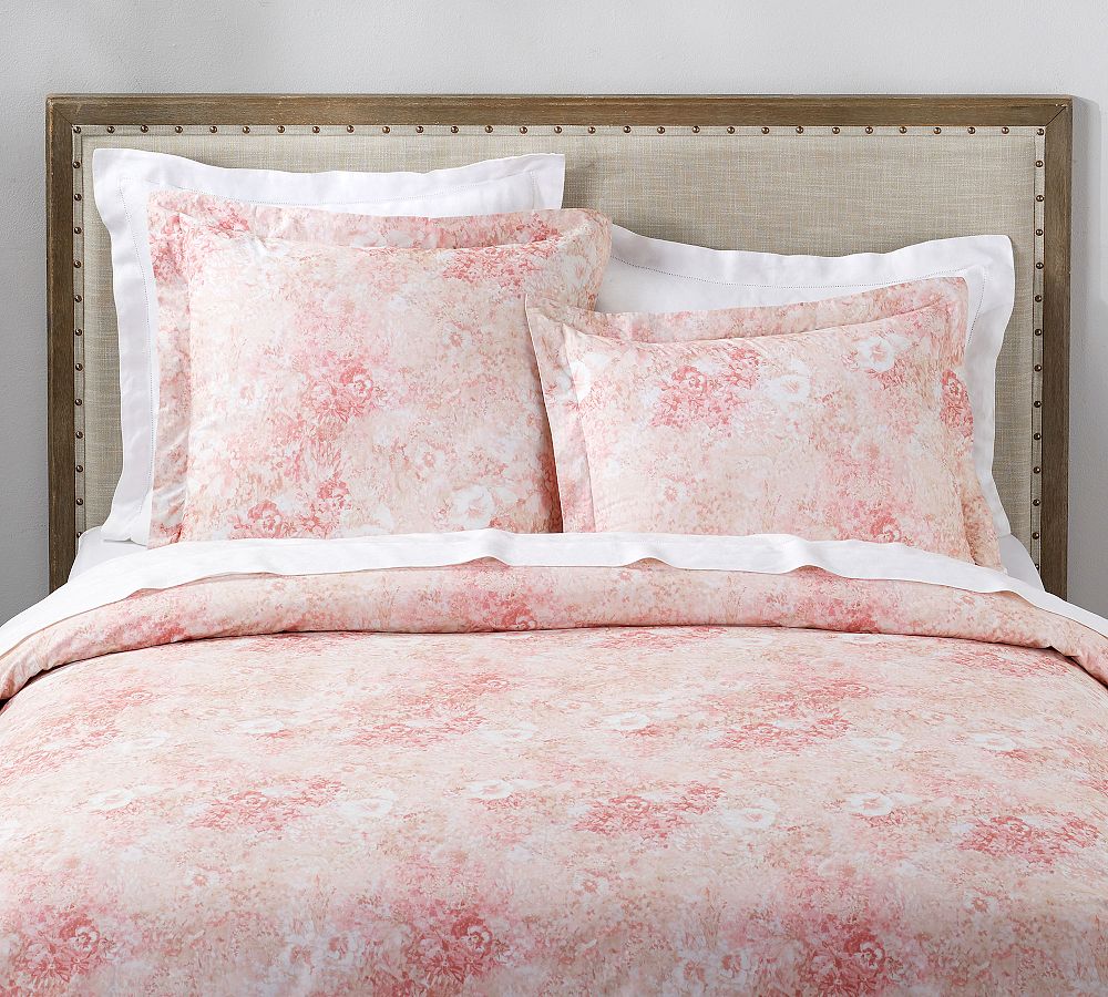 Monique Lhuillier Penelope Ikat Floral Print Cotton Duvet Cover &amp; Shams