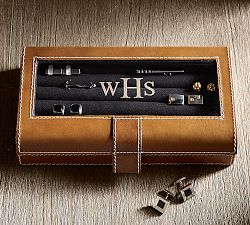 Beckett Leather Cuff Link Box