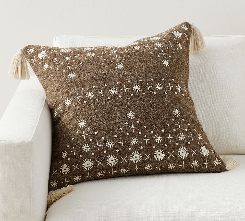 Morey Embroidered Pillow Cover