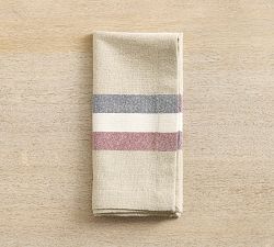 Patriotic Stripe Cotton Napkins - Set of 4