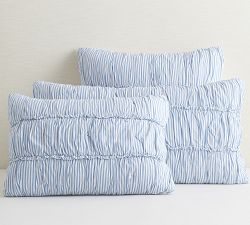 Rosie Stripe Ruched Sham