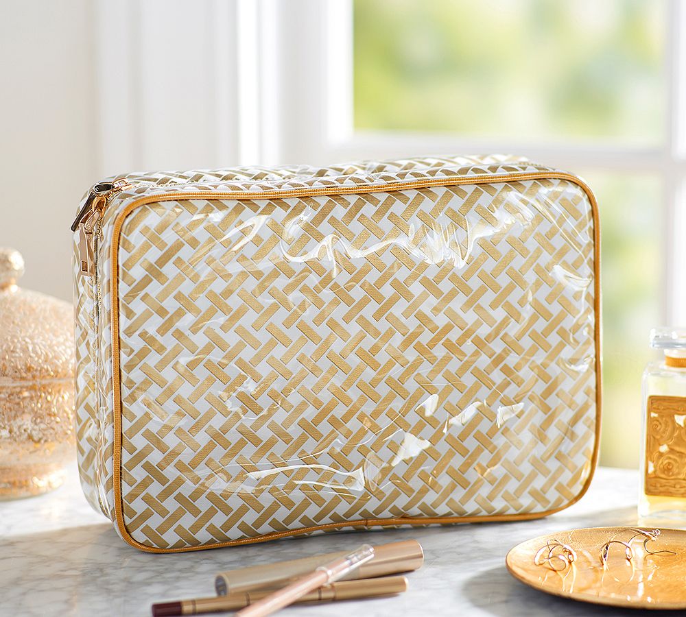 Basketweave Ultimate Cosmetic Bag