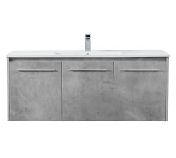 Luc 40-48&quot; Single Sink Floating Vanity with Doors