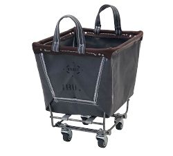 Small Rectangle Canvas Laundry Basket with Wheels