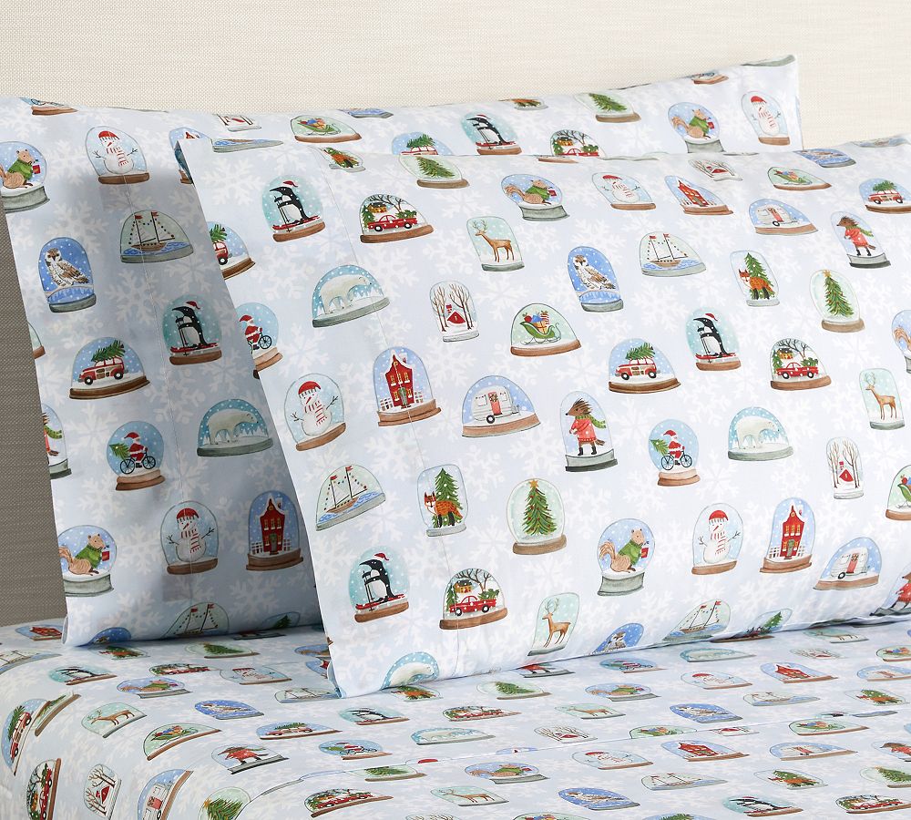 Snowglobe Organic Print Cotton Sheet Set