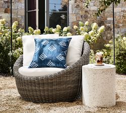 Terrazzo Concrete Round Outdoor Side Table (15&quot;)