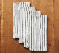 Caravan Boat Striped Linen Napkins - Set of 4