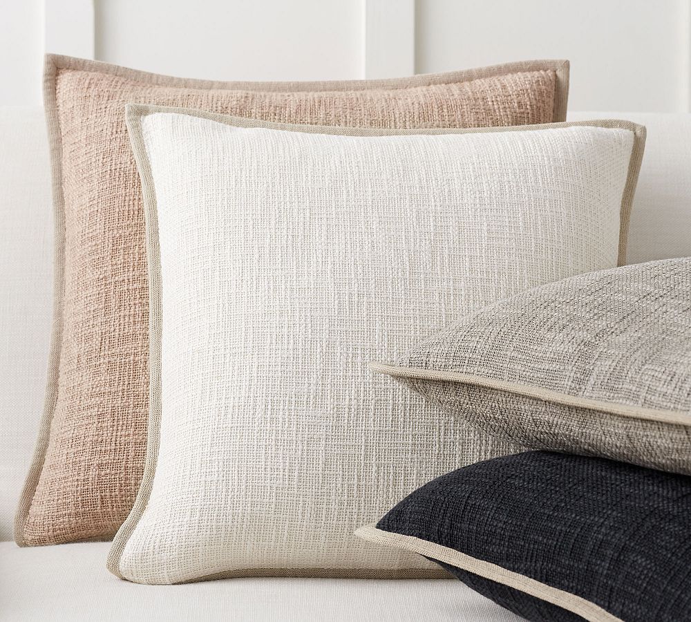 Cotton Basketweave Pillow Cover