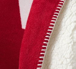 Merry Jacquard Sherpa Back Throw