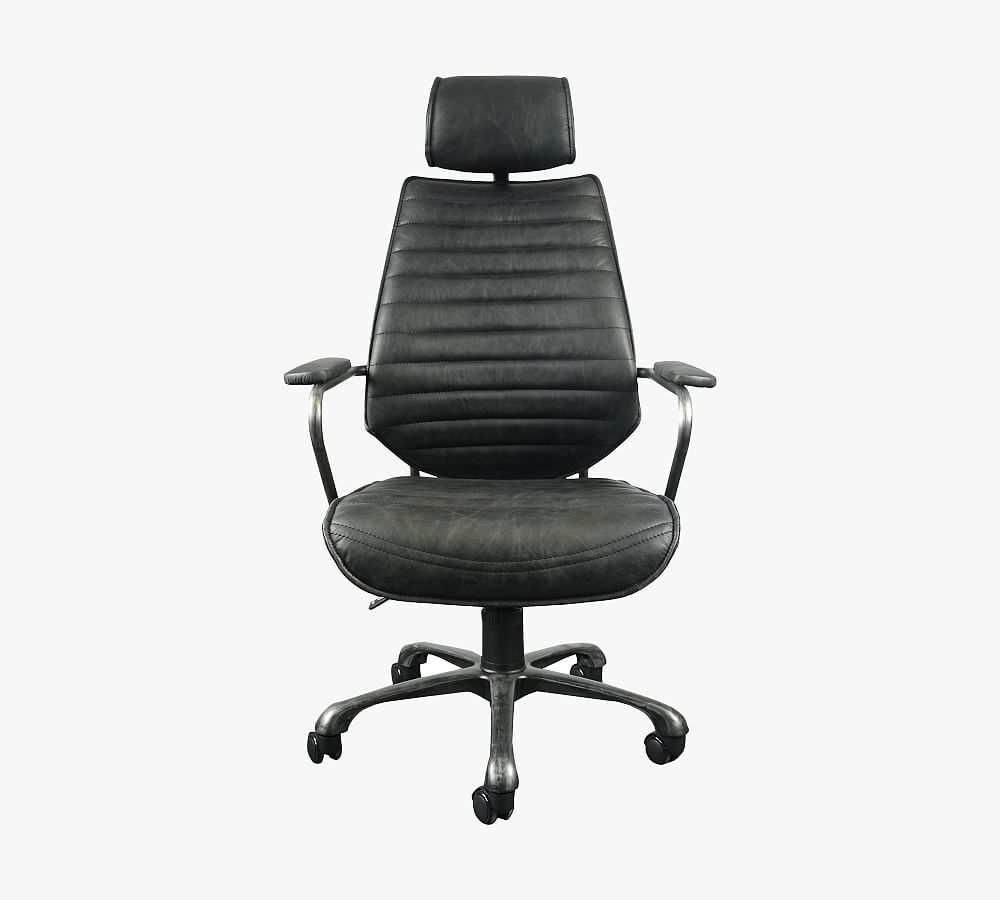 Harbor Leather Swivel Desk Chair