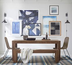 Indigo Matrix Framed Print