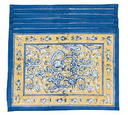 La Mer Block Print Placemats - Set of 6