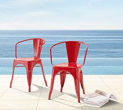 Tavern Stackable Bistro Chair, Red