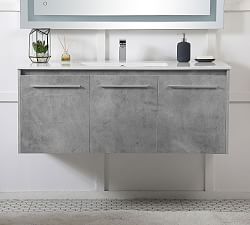 Luc 40-48&quot; Single Sink Floating Vanity with Doors