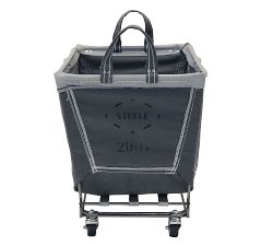 Medium Rectangle Canvas Laundry Basket with Wheels