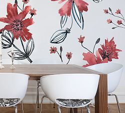 Red Lilies Removable Wall Decal