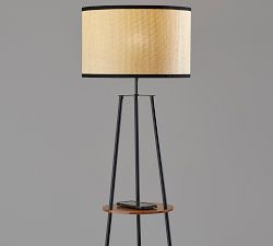 Holland Wooden Shelf Floor Lamp (62&quot;)