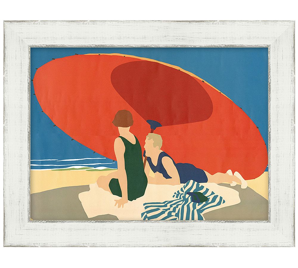 Red Umbrella Shade Print