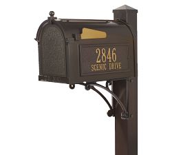 Superior Mailbox Plaque &amp; Post