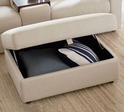Ultra Lounge Square Arm Reclining 5-Piece Chaise Sectional - Storage Available (116&quot;)
