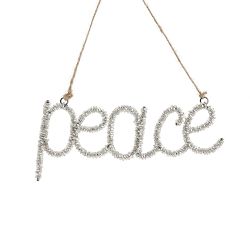 Beaded Peace Ornament