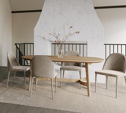 Colin Oval Dining Table (76&quot;- 98.5&quot;)