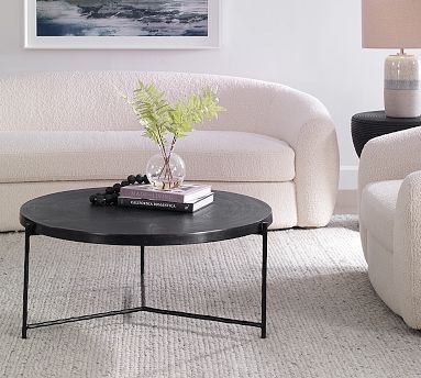 Logan Round Metal Coffee Table 36