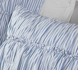 Rosie Stripe Ruched Sham
