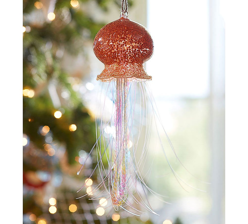 Tinsel Jellyfish Ornament