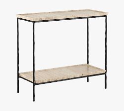 Tate Rectangular Marble Side Table (24&quot;)
